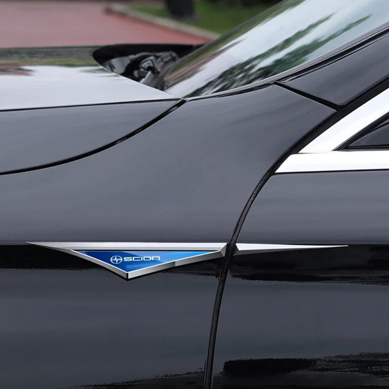 2pcs 3d alloy car stickers car accsesories accessory for Toyota scion FR-S im IA