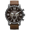 Fossil Oversized Chronograph Men Watch Smoke Stainless Steel Quartz Male Wristwatches Fashion Big Dial Clock JR1424 Reloj Hombre