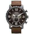 Fossil Oversized Chronograph Men Watch Smoke Stainless Steel Quartz Male Wristwatches Fashion Big Dial Clock JR1424 Reloj Hombre