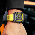 Pagani Designs-reloj automático de acero inoxidable para hombre, cronógrafo mecánico con esfera de grafiti Richard, complemento masculino de buceo