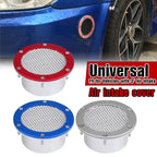Car Air Vent Racing Intake Bumper Vent Inlet Duct Cold Air Filter Dust Air Duct Grille 3inch Universal  For Benz BMW Audi