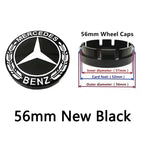 4pcs 56mm 60mm 75mm  68mm3Pin Car Wheel Center Cap Rim Hub Caps Emblem W202 W220 W213 W210 W164 E200 E260 E300 For Mercedes Benz