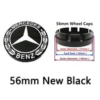 4pcs 56mm 60mm 75mm  68mm3Pin Car Wheel Center Cap Rim Hub Caps Emblem W202 W220 W213 W210 W164 E200 E260 E300 For Mercedes Benz
