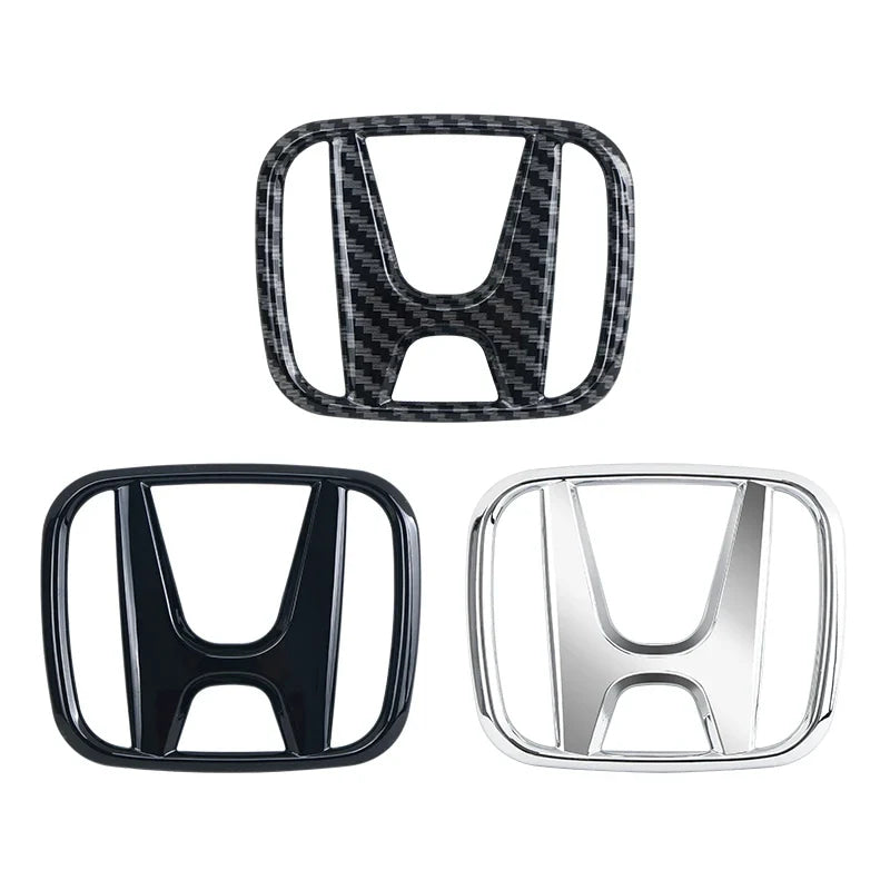3D ABS Car Emblem Front Head Grill Hood Bonnet Emblem Rear Tail Bumper For Honda Civic 2006-2015 8th 9th 9.5th generation Civic