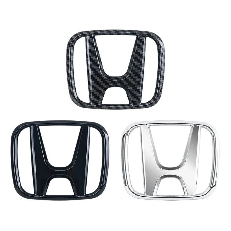 3D ABS Car Emblem Front Head Grill Hood Bonnet Emblem Rear Tail Bumper For Honda Civic 2006-2015 8th 9th 9.5th generation Civic