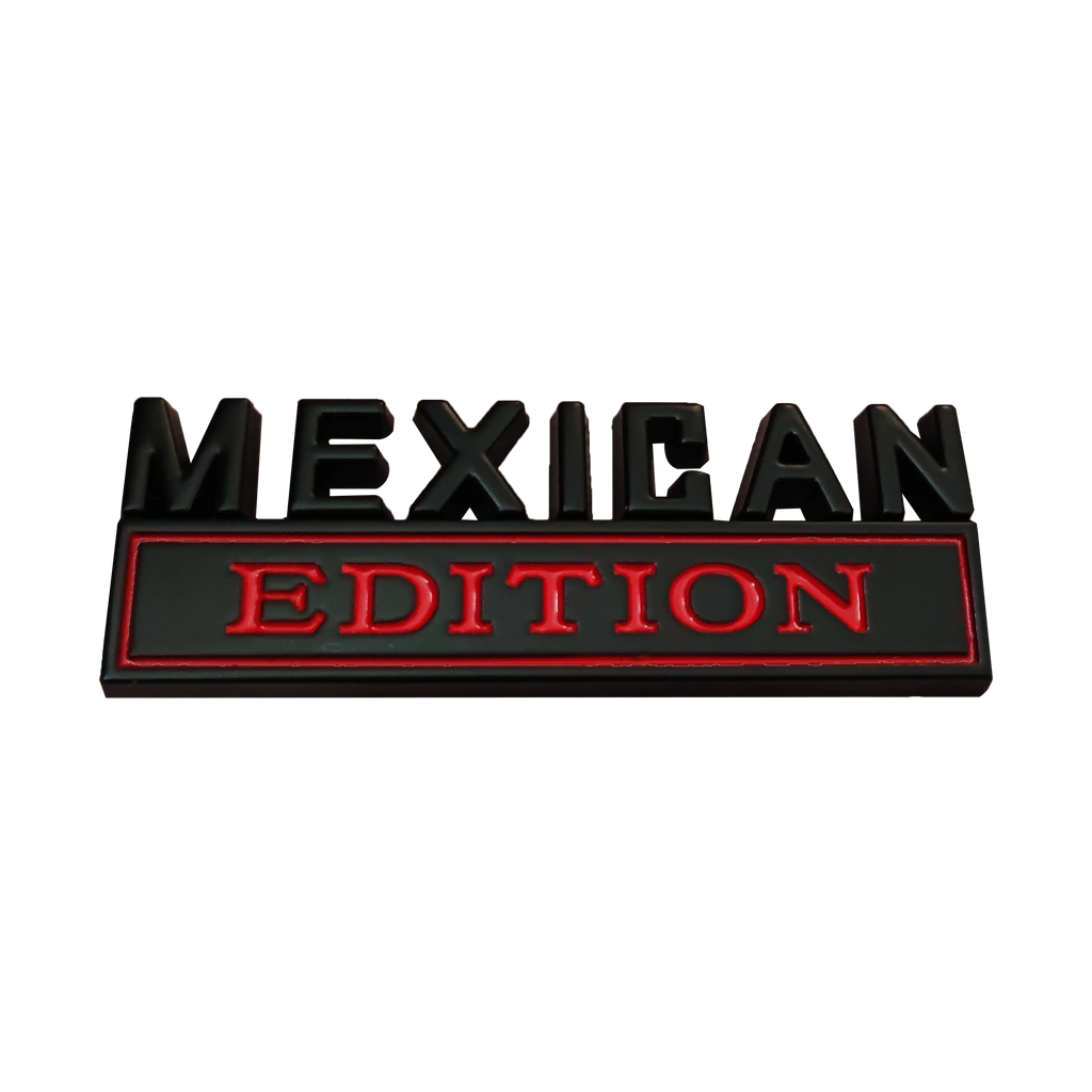 Mexican Edition Metal Car Emblems - Ideal for Hood, Trunk, Fenders, Doors of Nissan, GM, VW, Toyota, Chevy