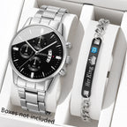 Reloj de pulsera de cuarzo con calendario de lujo de acero inoxidable a la moda para hombre, relojes de negocios para hombre, reloj Montre Homme