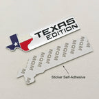 TEXAS EDITION Logo Emblem Metal Car Badge Trunk Sticker For Ford Jeep Chevrolet Ram GMC Dodge Cadillac Lincoln Tesla Accessories