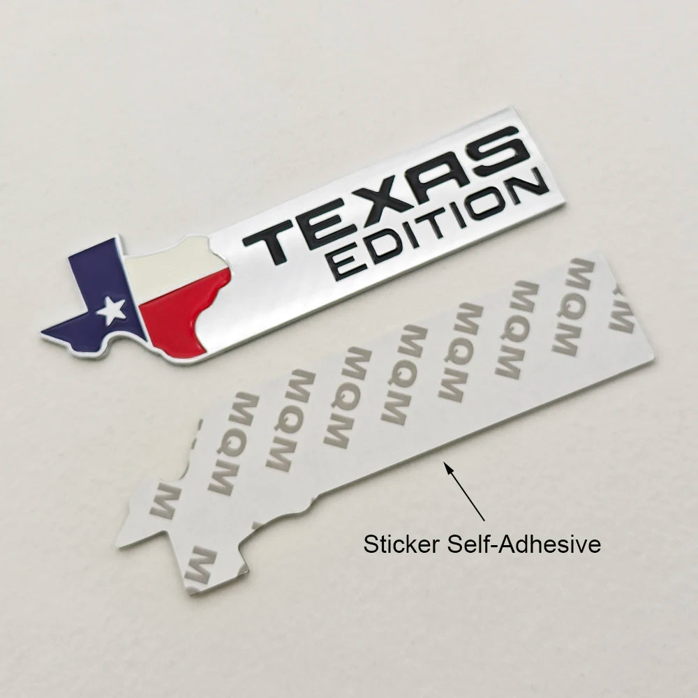 TEXAS EDITION Logo Emblem Metal Car Badge Trunk Sticker For Ford Jeep Chevrolet Ram GMC Dodge Cadillac Lincoln Tesla Accessories
