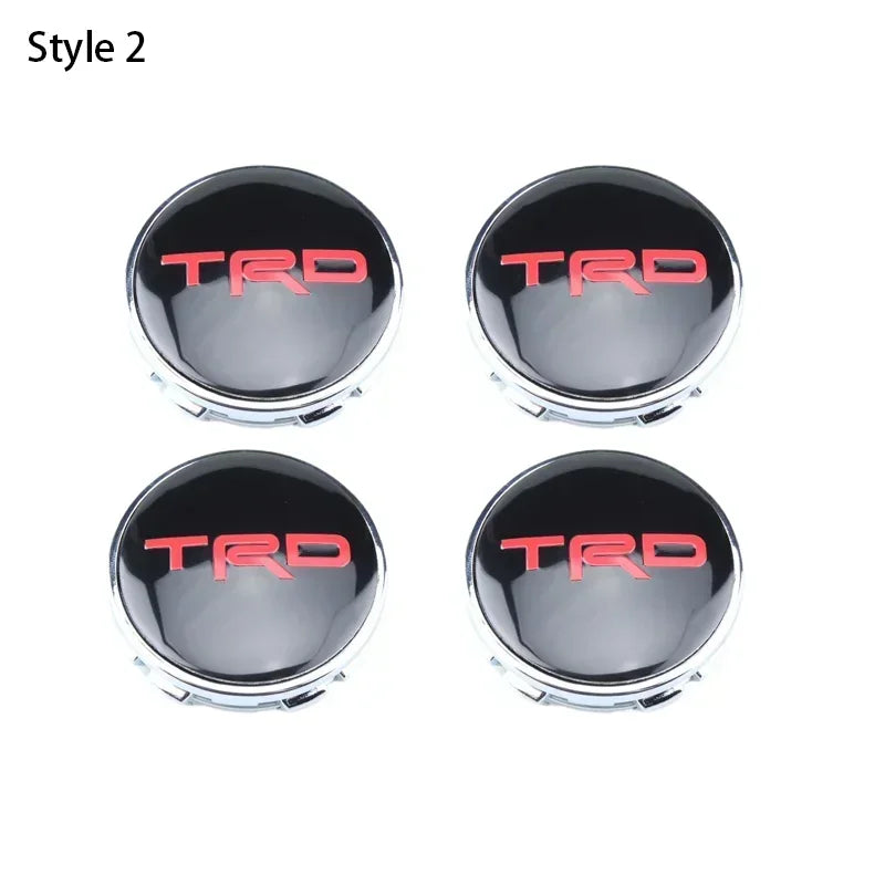 4pcs 60mm Car Tyre Wheel Center Hub Cap Badge For Toyota C-hr Prado Rav4 Yaris Hilux Prius Avensis Corolla Camry Accessories