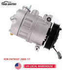 1Set For Patriot 2009-17 A/C Compressor for Dodge Caliber 2009-12 / Jeep Compass