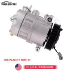 1Set For Patriot 2009-17 A/C Compressor for Dodge Caliber 2009-12 / Jeep Compass