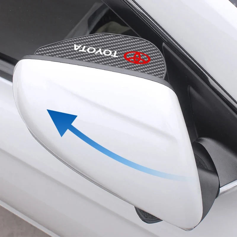 Car exterior annual inspection stickers Car Rearview Rain Eyebrow Blind Spot Mirror Small Round Mirror For Toyota