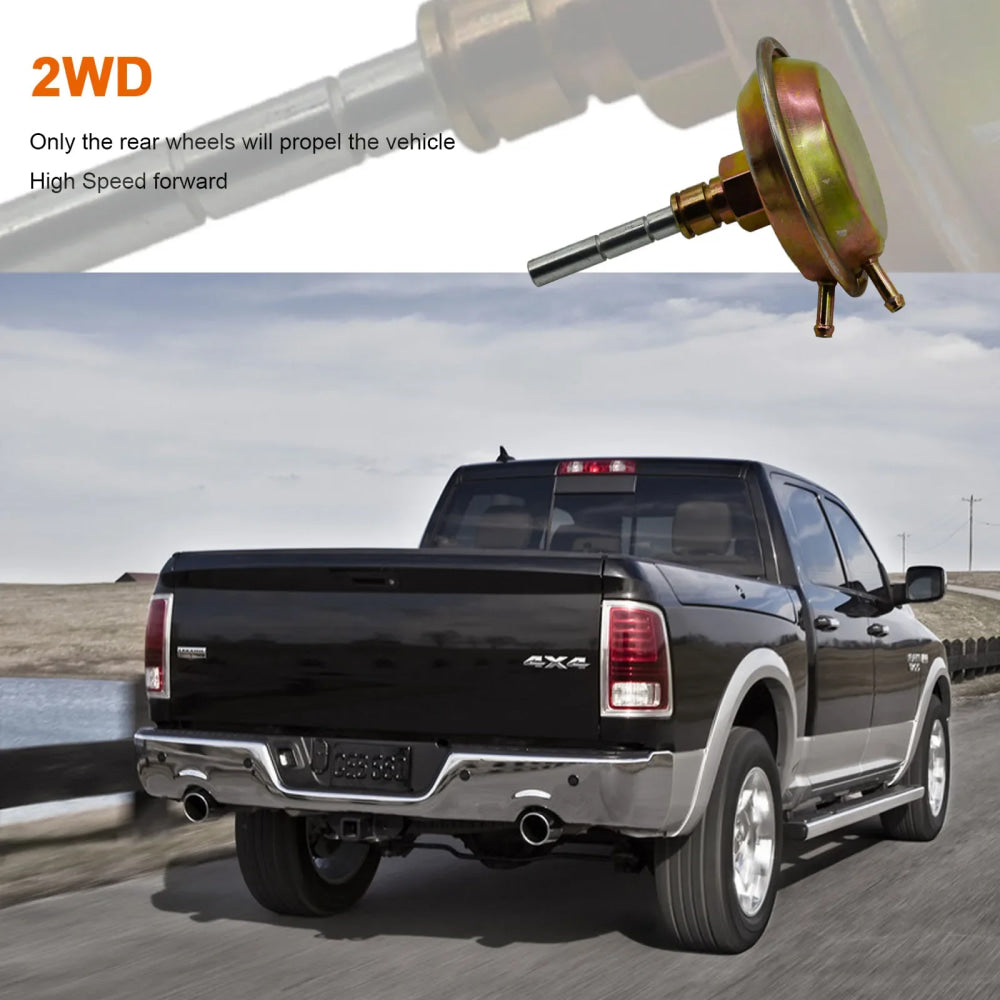Shift Actuator Front Axle 4WD Vacuum Actuator Fits for Dodge Ram 1500 2500 3500 Ramcharge, Cherokee Comanche Wrangler Replaces 4