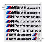 Car Decoration Strip Trunk Sticker Decals Decal For Bmw M Power Performance E93 F10 F20 F30 F40 F25 F26 F31 M3 M5 X1 X3 X5 X6 X7