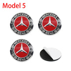 4pc 56mm 60mm 65mm Car Logo Wheel Center Stickers Auto Accessories For Mercedes Benz AMG W204 W124 W205 W203 W211 W201 W108 W210