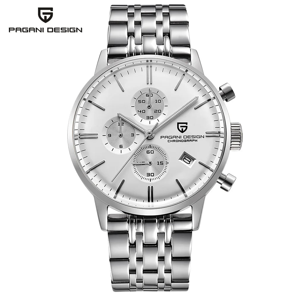2026 new Pagani design watch VK67 men's quartz watch top leisure sports chronograph stainless steel waterproof men's watch reloj