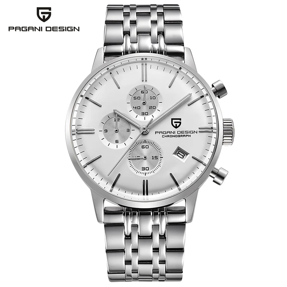 2026 new Pagani design watch VK67 men's quartz watch top leisure sports chronograph stainless steel waterproof men's watch reloj
