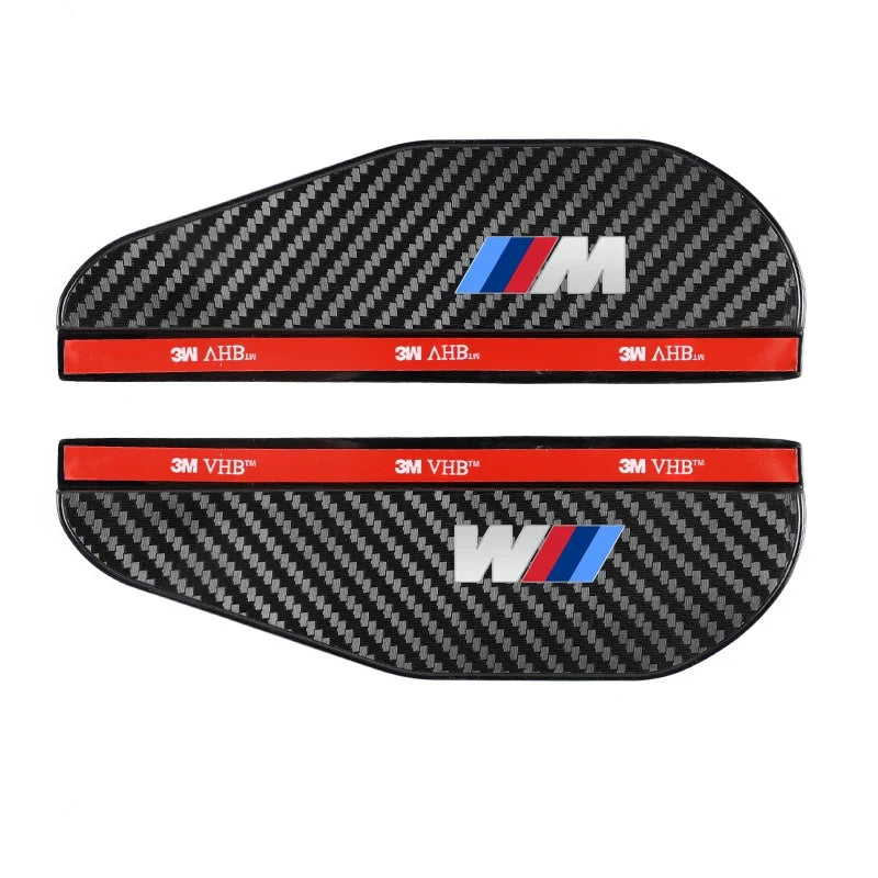 Car Side Rear View Mirror Rain Eyebrow Visor Rain Shield Shade Cover For BMW M Power Performance M3 M5 X1 X3 X5 X6 E46 E39 E36