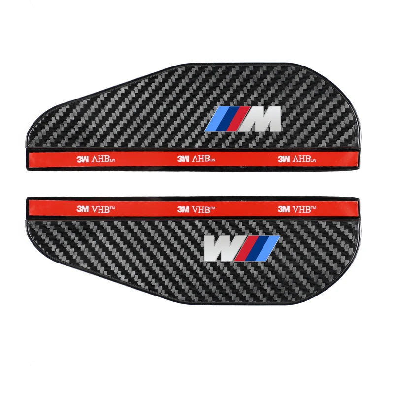 Car Side Rear View Mirror Rain Eyebrow Visor Rain Shield Shade Cover For BMW M Power Performance M3 M5 X1 X3 X5 X6 E46 E39 E36