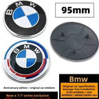 ABS Front Hood Badge For BMW New 7 Series G11 G12 G70 G07, 735Li 740Li 760i, 95MM Car Front Logo Emblem, Auto Replacement Access