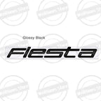 Metal 3D For Ford Fiesta Edge Badge Letter Logo Car Rear Trunk Body Sticker Emblem Glossy Black Accessories