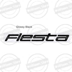 Metal 3D For Ford Fiesta Edge Badge Letter Logo Car Rear Trunk Body Sticker Emblem Glossy Black Accessories