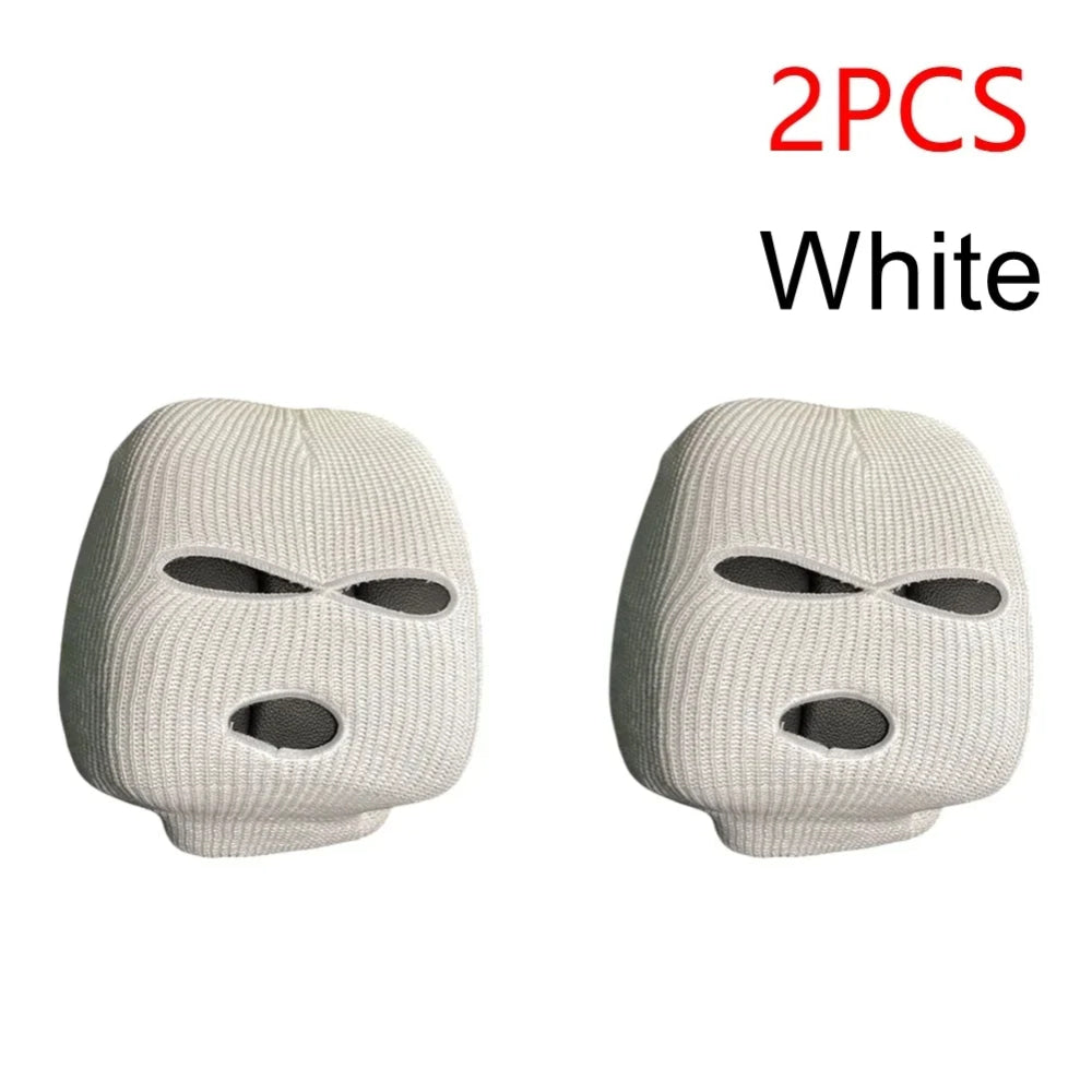 Universal Car Headrest Cover Car Seat Face Mask Ski Mask Halloween Christmas Funny Decoration for Tesla BMW Ford Volkswagen Kia