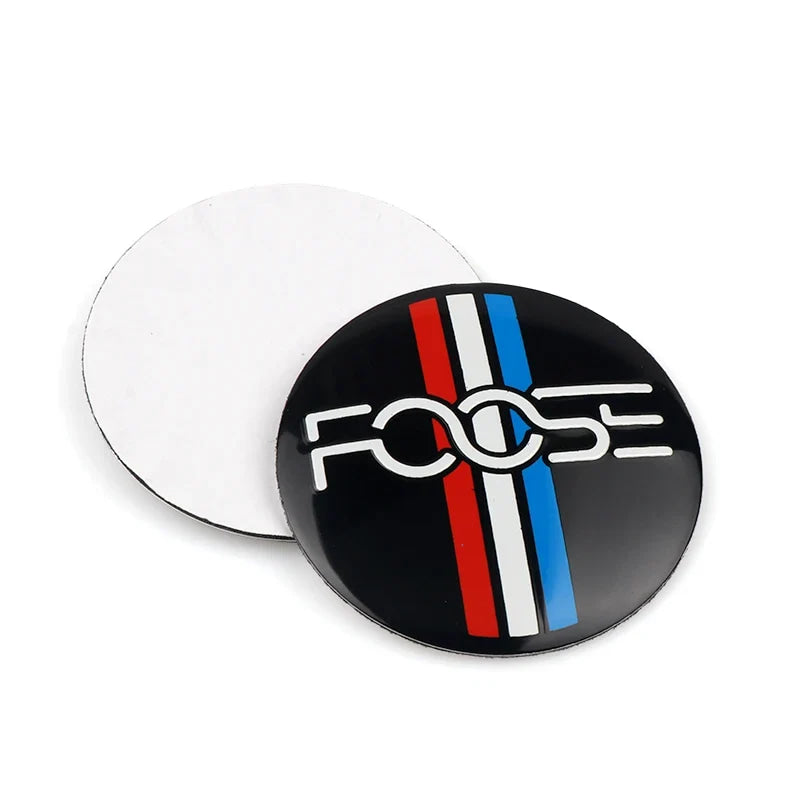 Ford Mustang ST Foose Accessorie 56MM Emblem Car Wheel Center Cap Sticker Decoration for Edge Fusion Shelby Explorer F150 Focus