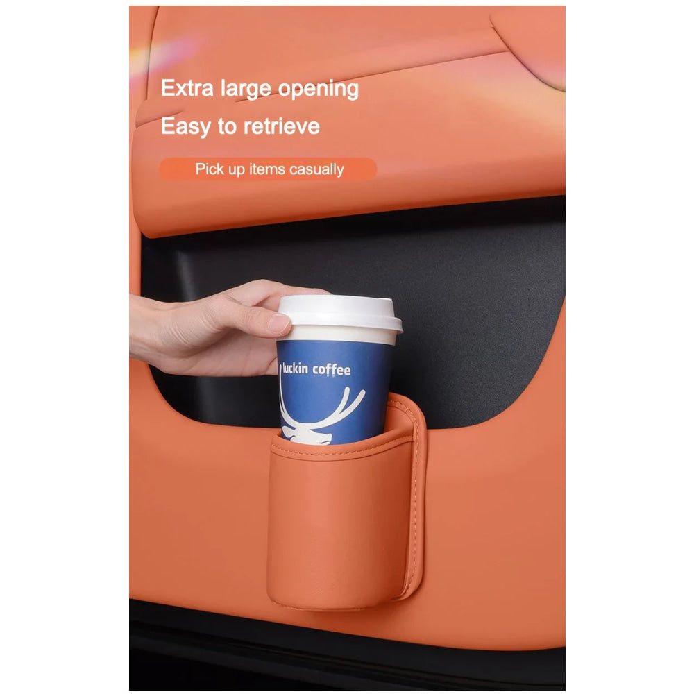 For Toyota Car Door Water Cup Holder Back Seat Drink Rack Leather Storage  Corolla Yaris Prius Camry Auris Avensis car sticker