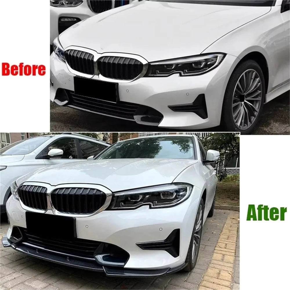 Bumper Lip For BMW 3 Series G20 G21 320i 325i 2019-2022 Car Front Bumper Spoiler Lip Diffuser Splitter Guard Car Body Kit Tuning