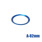 Creative Chrome Aluminum Car Front Rear Logo Surrounding Ring Stylish for BMW 82mm 74mm Emblem Hood Car Decoration Accessories