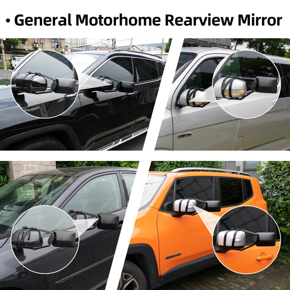 Adjustable Trailer Towing Mirror Trailer Wing Mirror Extension Towing Blind Spot Mirror Car Truck Blind Spot Side-View Mirror
