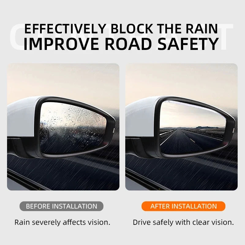 Car exterior annual inspection stickers Car Rearview Rain Eyebrow Blind Spot Mirror Small Round Mirror For Toyota