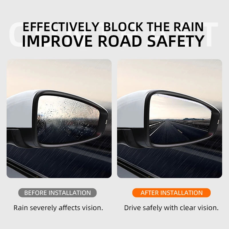 Car exterior annual inspection stickers Car Rearview Rain Eyebrow Blind Spot Mirror Small Round Mirror For Toyota