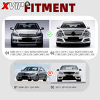 XVIP Chrome Silver Sport Style Racing Grille Bumper Grill For Mercedes Benz C-Class W204 2008-2014 C180 C200 C250 C280 C300 C350