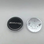 1pcs 3D ABS for AMG 57mm 2 pins Car Front Hood Emblem Bonnet Sticker Badge Decal Styling auto accessories