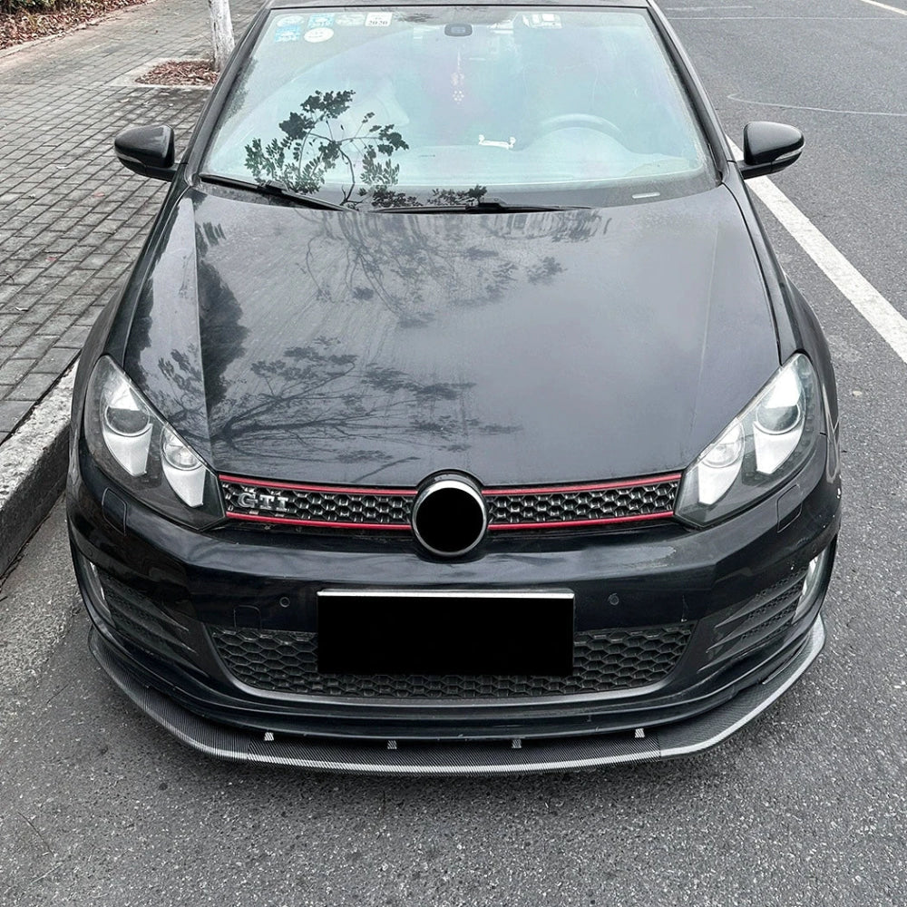 Car Front Bumper Lower Spoiler Lip Splitter For VW Golf 6 MK6 GTI 2008-2012 Front Bumper Spoiler Guard Protector