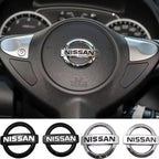 Car Steering Wheel Emblem Decals Badge For Nissan Qashqai Juke Pulsar Sentra Altima Patrol Micra Rogue Almera Versa Pathfinder