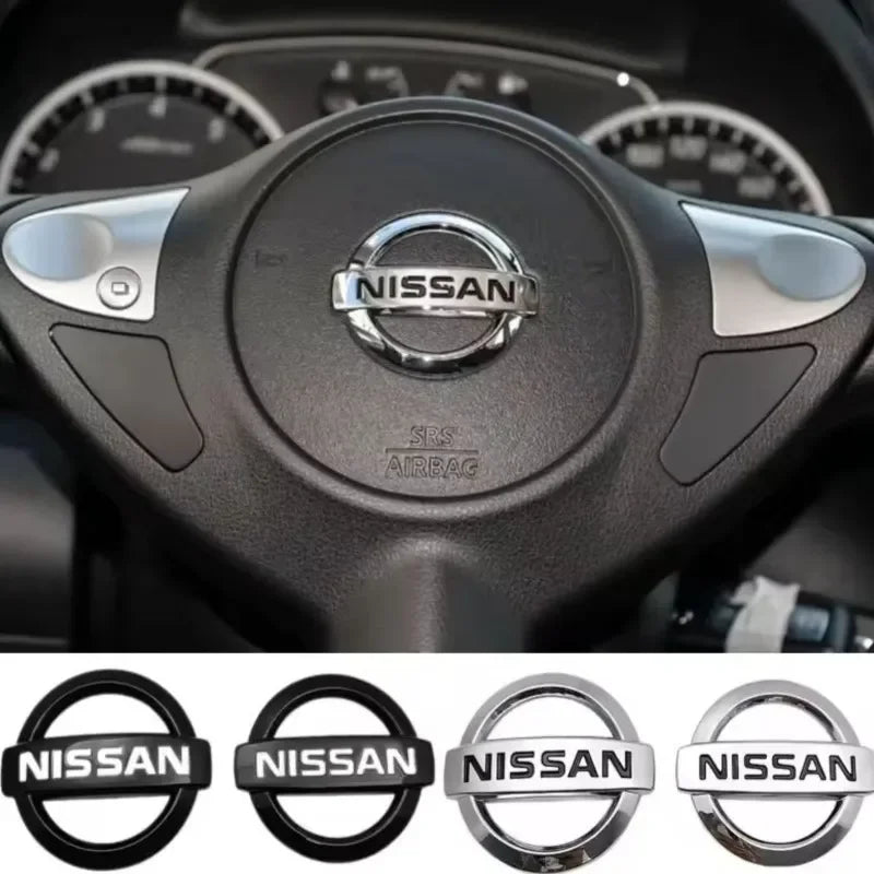 Car Steering Wheel Emblem Decals Badge For Nissan Qashqai Juke Pulsar Sentra Altima Patrol Micra Rogue Almera Versa Pathfinder