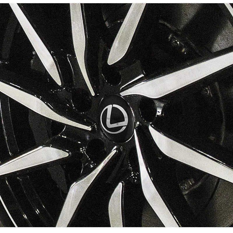 4Pcs 56MM Car Wheel Center Hub Cap Rim Cover Emblem Stickers For Lexus IS250 IS200 CT200h GS300 LS430 RX450h LX570 IS300 ES RX