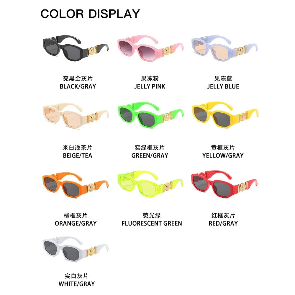 Vintage Square Luxury Small Frame Sunglasses Men Women Rectangle Brand Design Fashion Square Sun Glasses Shades Vintage Glasses