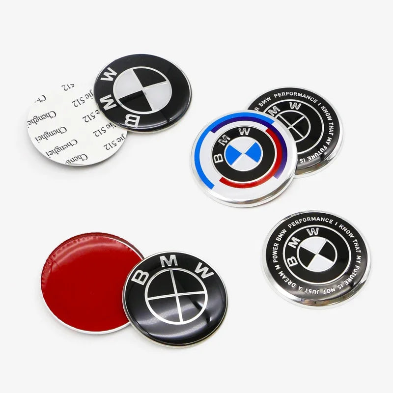 4.5cm Car Steering Wheel Decoration Badge Sticker For BMW G80 E84 F48 G01 G11 X1 X2 X3 X4 X5 X6 G07 Interior Emblem Accessorie