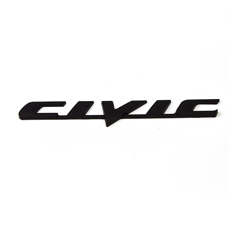 3D Metal Ivtec Letter Emblem Badge Decal Car Styling For Honda Civic Logo Car Rear Tail Trunk Stickers Decals Auto Accessories