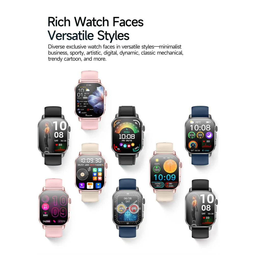 2026 New Model Uric Acid & Lipid Health Analysis Smart Watch Men ECG+PPG Bluetooth Call 2.01-inch Flashlight Smartwatch Women