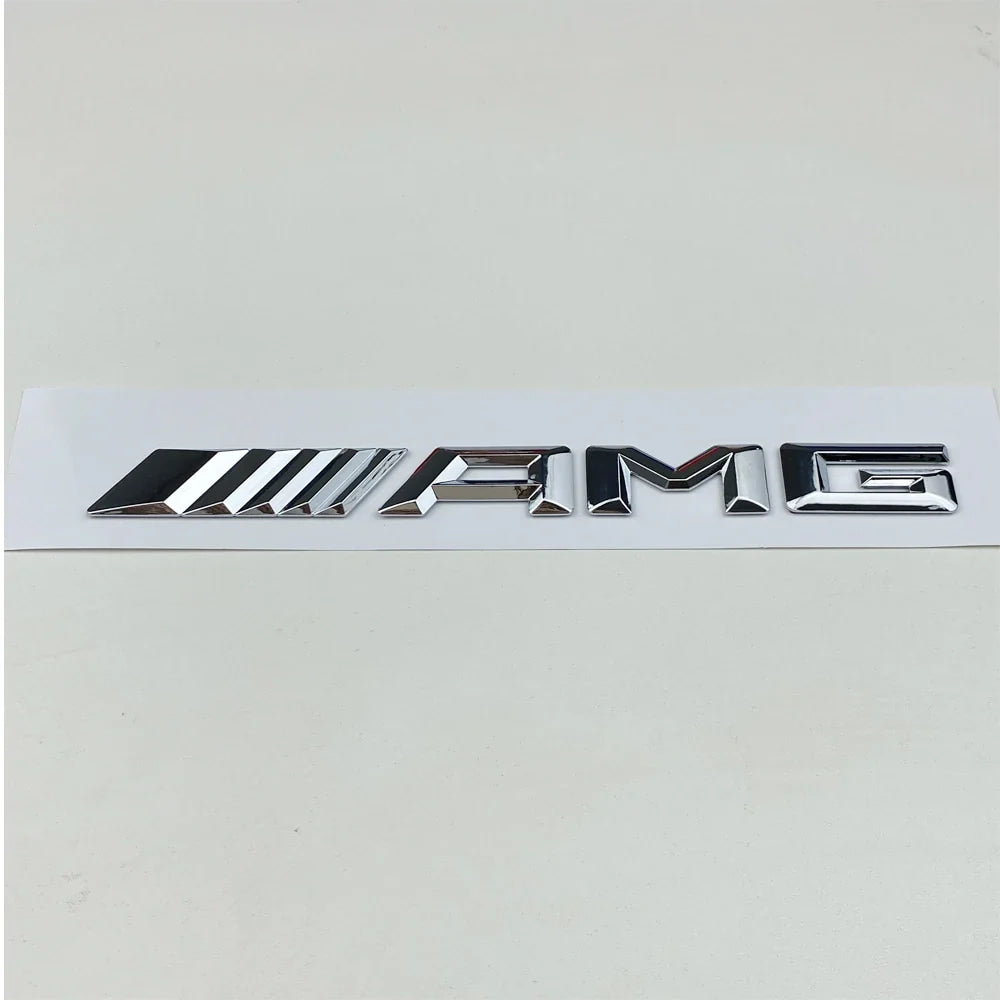 1pcs 3D Car Rear Trunk Emblem, Decal Letters Sticker, Mercedes Benz AMG A B C E G CLA W211 W203 W204 W210 W124 Accessories