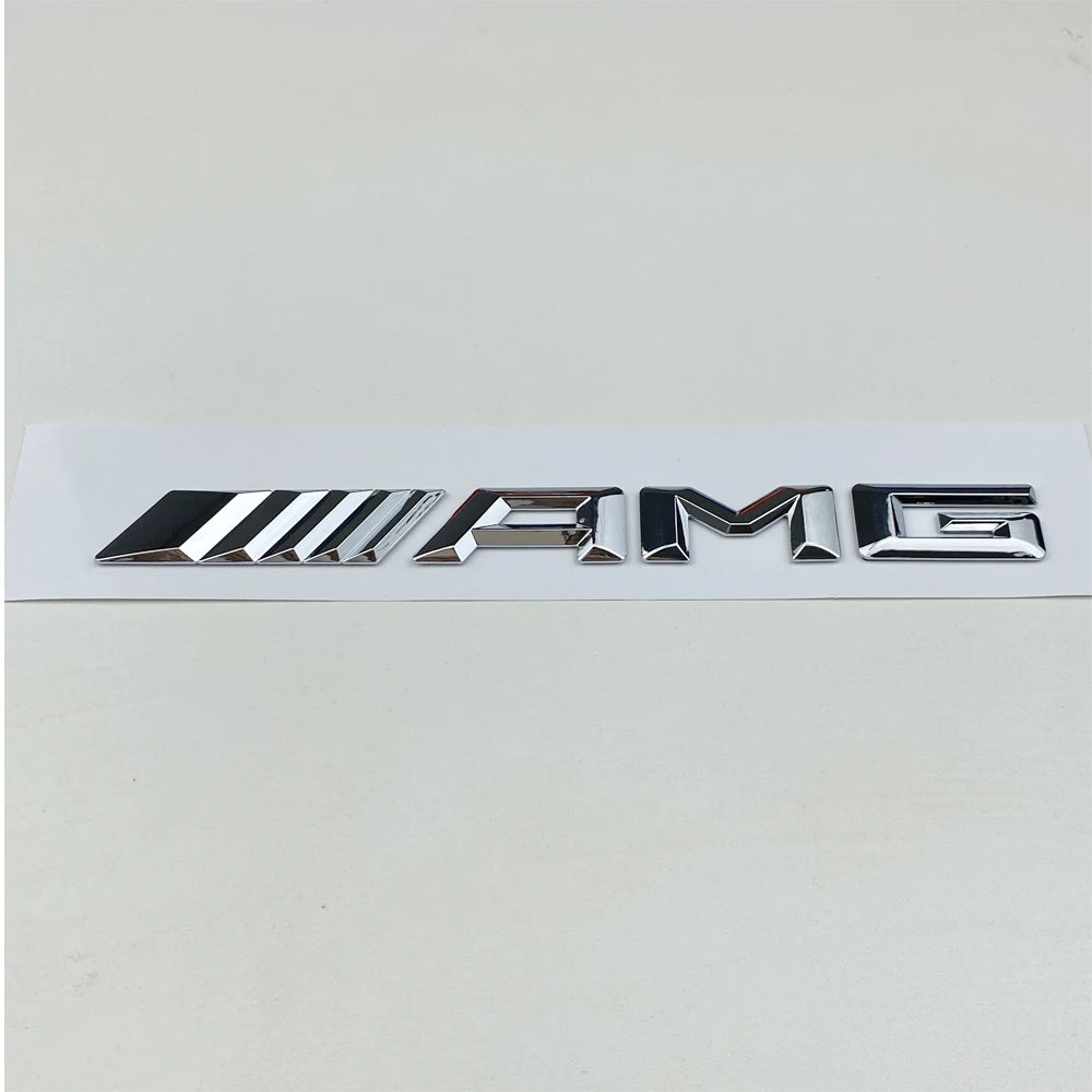 1pcs 3D Car Rear Trunk Emblem, Decal Letters Sticker, Mercedes Benz AMG A B C E G CLA W211 W203 W204 W210 W124 Accessories