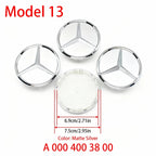 4Pcs 60mm 75mm Car Wheel Center Hub For Mercedes Benz AMG class W205 W203 GLC GLK W206 W220 W211 A180 Cap Rim Cover Accessories