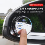1 Pair 360 Degree Wide Angle Adjustable Car Rear View Mirror For Subaru LEGACY Forester Outback Rally WRX WRC XV Impreza