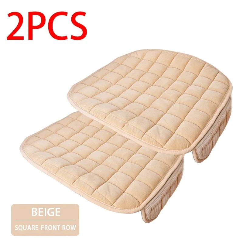 SEAMETAL Winter Plush Car Seat Cover Warm Soft Auto Seat Cushion Anti Slip Chair Protector Pad Universal for Most Car Models